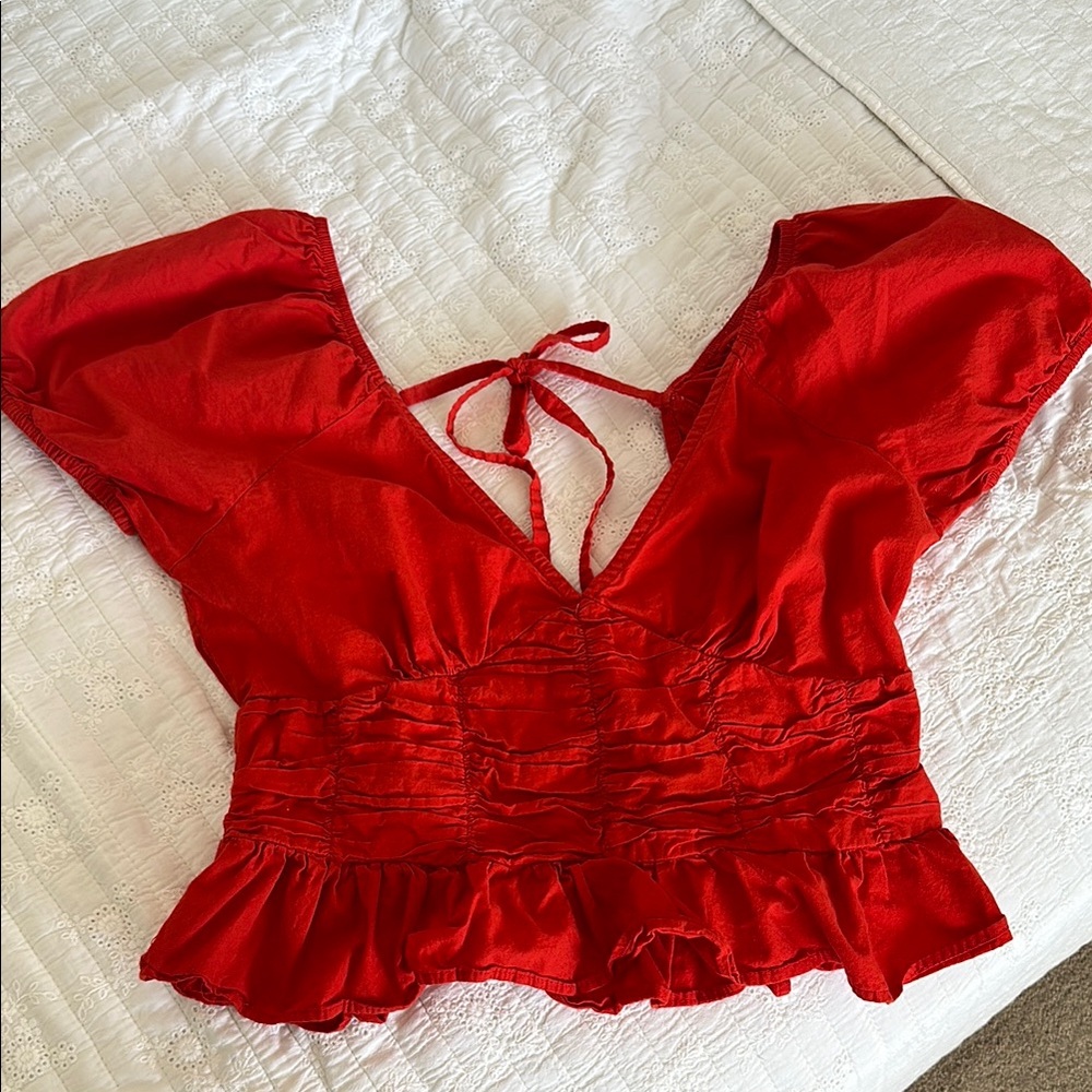Women's Tie Back Crop Top